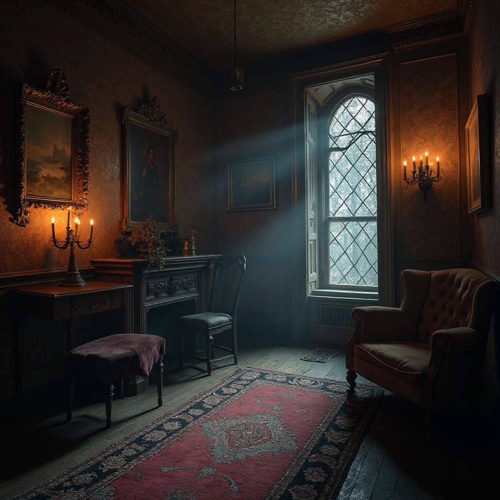 Haunted manor room