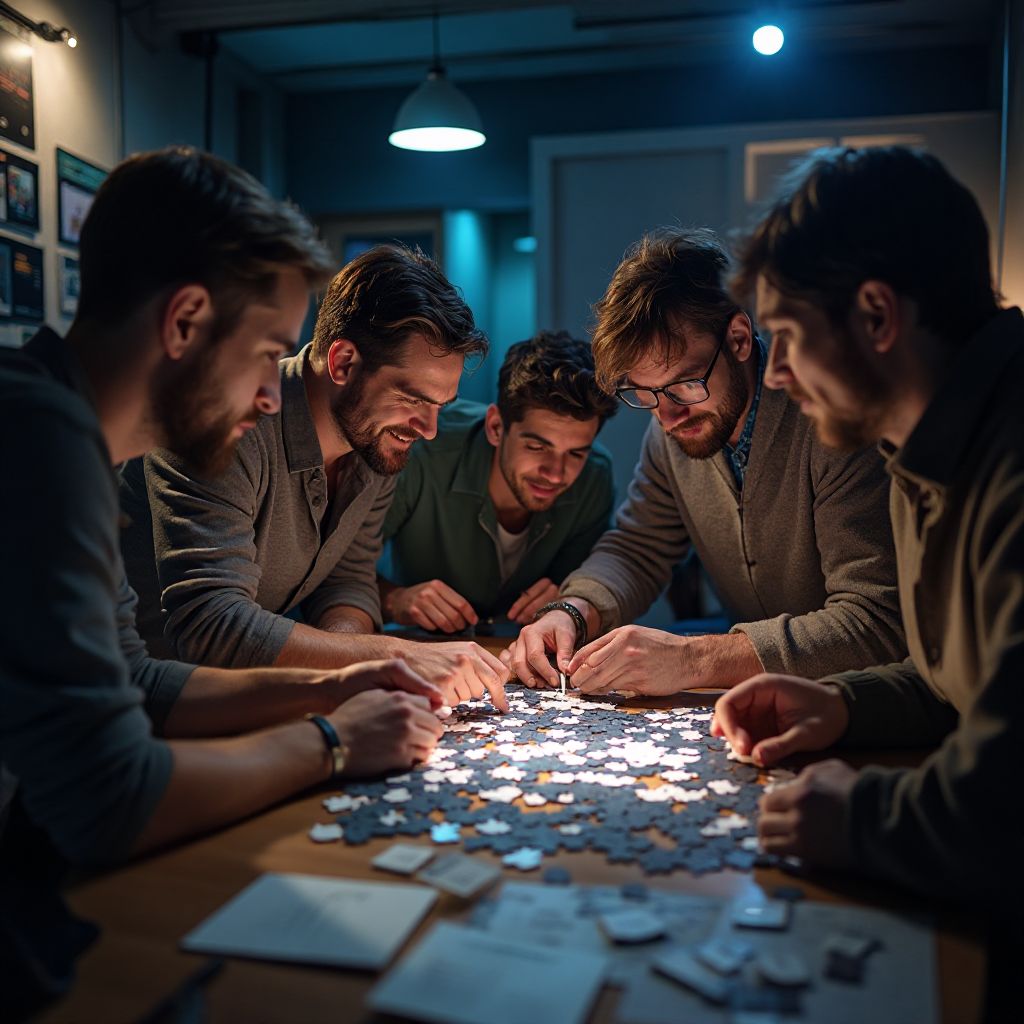 Team solving puzzles